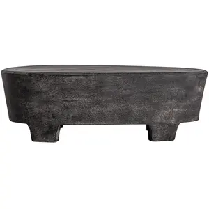 Kodu Table basse en bois mdf noir  en 95x60x32 cm pas cher