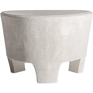 Kodu Table basse en bois mdf blanc cassé  en 60x60x40 cm pas cher