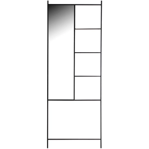 Kodu Miroir en fer noir 66x1x180 cm pas cher