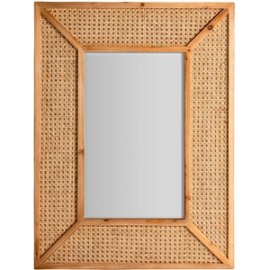 Kodu Miroir en rotin marron 60x4x80 cm pas cher