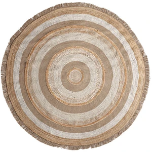 Kodu Tapis en jute nounces marron 220x220x1 cm pas cher
