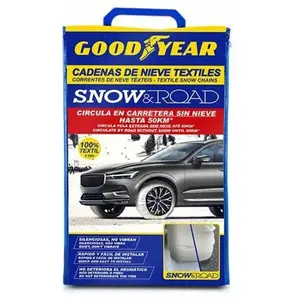 Comparateur de prix : Goodyear Jeu de 2 Chaînes à Neige en Textile pour Voitures Goodyear Sn...