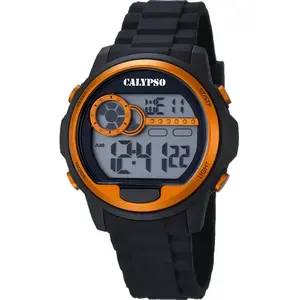 Comparateur de prix : Calypso Montre Chronographe  Homme Calypso K5667-4 - Bracelet Résine Noir
