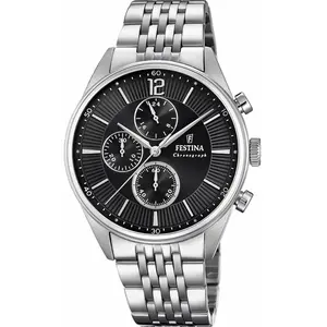 Comparateur de prix : Montre Festina Timeless Chronographe F20285/4 acier TU