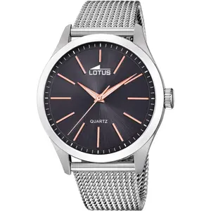 montre lotus minimalist l18570-4 - montre analogique acier argent homme pas cher