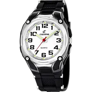 Comparateur de prix : Montre Homme CALYPSO 3 AIGUILLES K5560-4 - Bracelet Résine Noir