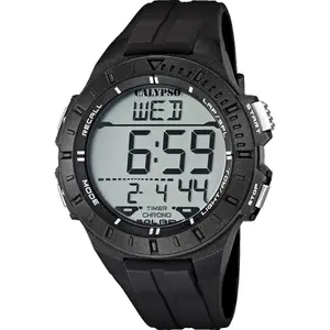 Comparateur de prix : Calypso Montre Homme Calypso K5607-6 - Bracelet Silicone Noir