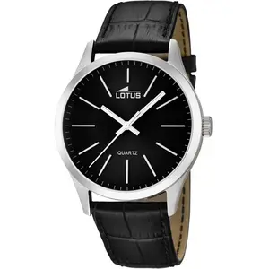 Comparateur de prix : Montre - Lotus - Minimalist L15961/3 - Cuir noir type croco - Analogique - Homme
