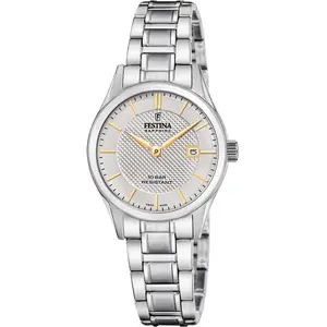 Festina Montre Femme Festina Classique Acier Collection Swiss Made