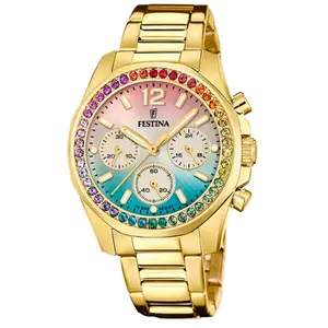 Montre Femme Festina Rainbow Multicolore En Acier F20609/5 pas cher