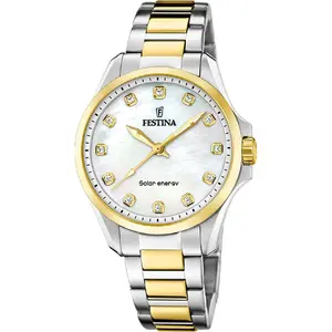 Comparateur de prix : Montre Femme FESTINA SOLAR ENERGY en Acier Bicolore - 244217