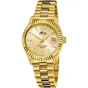 Comparateur de prix : Lotus Montre Femme Lotus Acier Inoxydable Or Montre-Bracelet Lotus Classic Ul18932/2