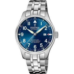 Comparateur de prix : Festina Montre, Homme, Automatique, Acier (Bleu)