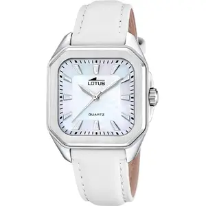 Comparateur de prix : Montre Femme Lotus - 18968-2 Bracelet Cuir Blanc