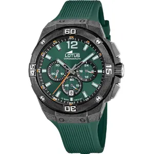 Lotus Gousset homme Lotus Chrono - L18975-2 Bracelet Silicone Vert pas cher