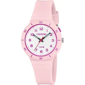 Comparateur de prix : Montre Mixte Calypso Sweet Time - K5848-1 Bracelet Silicone Rose