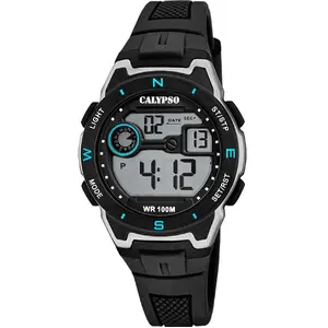 Comparateur de prix : Montre Homme Calypso Digital Crush - K5853-4 Bracelet Silicone Noir