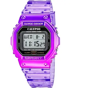 Comparateur de prix : Montre Mixte Calypso Color Splash - K5874-2 Bracelet Plastique Mauve