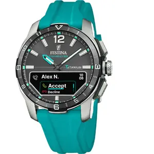 Comparateur de prix : Montre connectée Homme Festina - F23000-5 Bracelet Silicone Turquoise