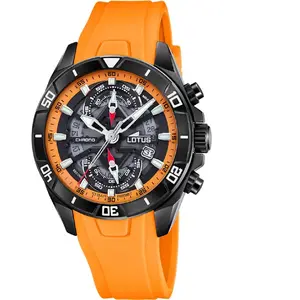 Montre Homme Lotus - 18945-3 Bracelet Silicone Orange pas cher