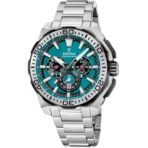 Montre Homme Festina Chrono Bike - F20724-6 Bracelet Acier Argent pas cher