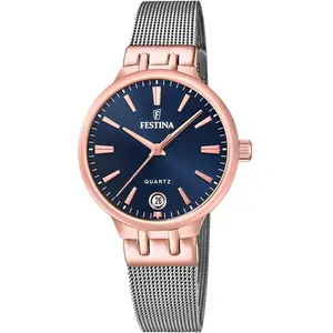 Montre Femme Festina Mademoiselle - F20715-3 Bracelet Acier Gris pas cher