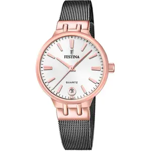Montre Femme Festina Mademoiselle - F20717-1 Bracelet Acier Noir pas cher