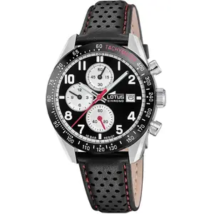 Lotus Montre Homme Lotus Chrono - L18995-4 Bracelet Cuir Noir pas cher