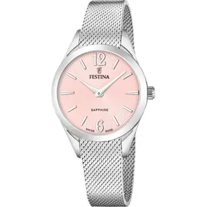 Montre Femme Festina Swiss Made Grace - F20076-2 Bracelet Acier Argent pas cher