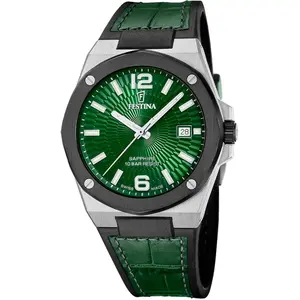 Montre Homme Festina Swiss Made Vallée F22001/3 Vert pas cher
