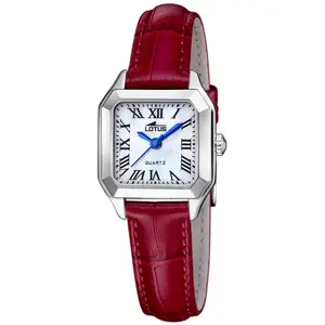 Montre Femme Lotus Old Money - L19035-2 Bracelet Cuir Rouge pas cher