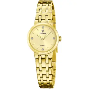 Montre Femme Festina Mademoiselle - F20748-2 Bracelet Acier Doré pas cher