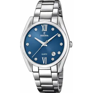 Comparateur de prix : Montre Femme - Festina - 16790 C - Acier inoxydable - Cadran bleu - Style chic