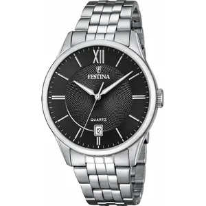 Comparateur de prix : Montre Festina CLASSIQUE F20425-3 - Montre ACIER CADRAN NOIR Homme