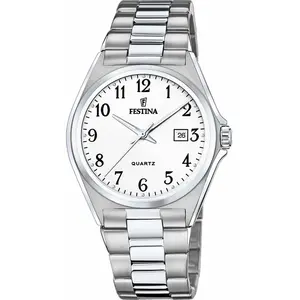 Montre - Festina - F20552-1 - Argent - Blanc - Étanchéité 5 ATM pas cher