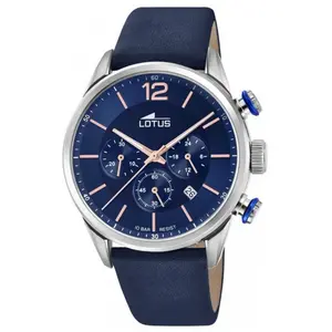 Comparateur de prix : Montre Lotus L18689-2 - CHRONO Dateur,Chronographe Acier Argenté Cuir Bleu Homme