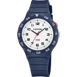Comparateur de prix : Calypso Montre Garçon Bracelet Résine Bleu 3 AIGUILLES K5797-3