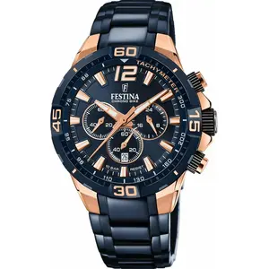 Comparateur de prix : Montre Festina Chrono Bike F20524/1 homme acier IP rose TU