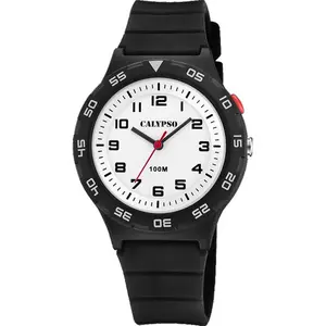 Comparateur de prix : Calypso Montre Garçon Bracelet Résine Noir 3 AIGUILLES K5797-4