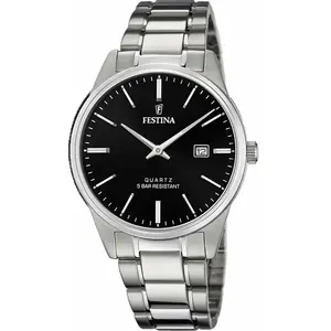 Comparateur de prix : Montre - Festina - Homme - Bracelet Acier Inoxydable - Cadran Noir - Dateur