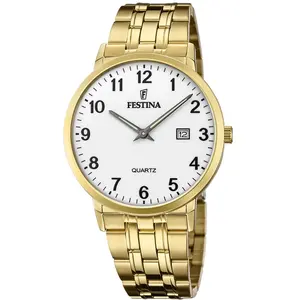 Comparateur de prix : Montre Homme Festina ACERO CLASICO F20513-1 - Bracelet Acier Doré 