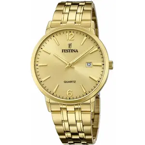 Comparateur de prix : Montre - Festina - 20513 - Analogique - Acier inoxydable - Doré