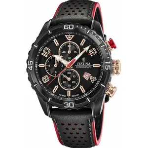 Comparateur de prix : FESTINA Hommes Analogique Quartz Montre avec Bracelet en Cuir F20519/4