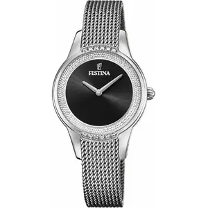 Comparateur de prix : Montre Femme - Festina - 20494 - Analogique - Acier inoxydable - 12 Swarovski