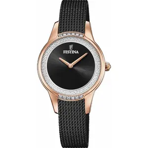 Comparateur de prix : Montre femme Festina F20496-2 - Bracelet Acier Noir