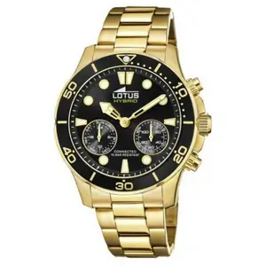 Comparateur de prix : Montre connectée Homme Lotus Montres L18802-2 - Bracelet Acier Doré