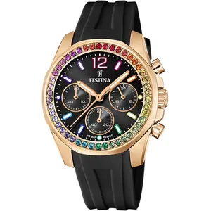 Comparateur de prix : Montre Femme Festina BOYFRIEND COLLECTION F20611-3 - Bracelet Résine Noir