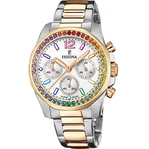 Comparateur de prix : Montre Femme Festina BOYFRIEND COLLECTION F20608-2 - Bracelet Acier Doré