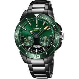 Festina Festina Montre Chrono Bike Connected Homme Acier Vert