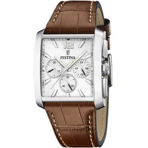 Festina Festina Montre Timeless Chronograph Homme Cuir Marron